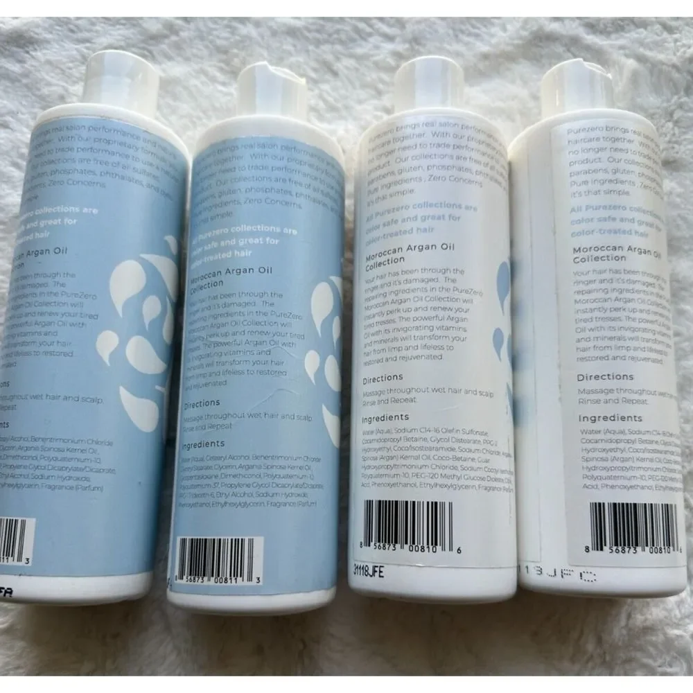 4X Purezero Moroccan Argan Oil Repairing Shampoo‎ & Conditioner 12 Fl oz each